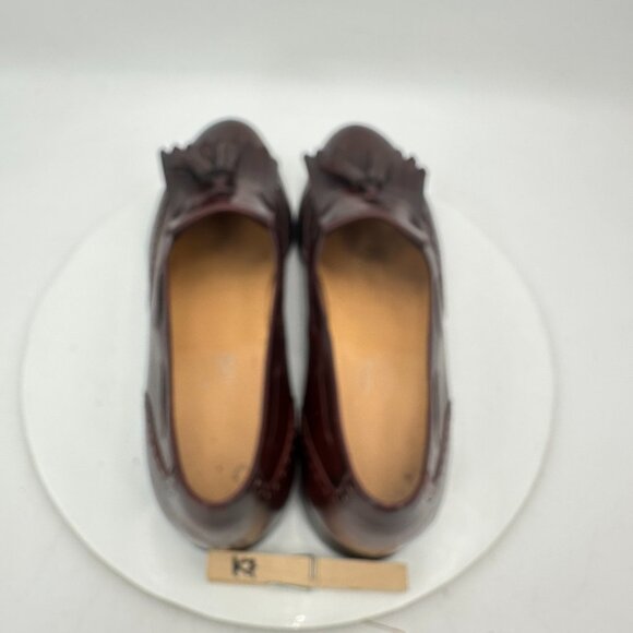 Salvatore Ferragamo Men Size 12B Brown Leather Tassel Brogue Loafer Dress Shoes - Picture 9 of 12